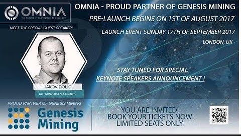 OMNIA  - Jakov Dolic Co Founder of Genesis Mining at the Omnia Opening in London   09 17 2017