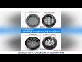 10pcs Wardrobe Cabinet Mesh Hole Black Air Vent Louver Ventilation Cover Stainless Steel Black  Cupb