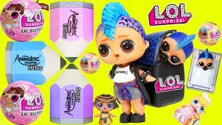 Lil Punk Boi LOL Surprise Dolls Sisters Open New DIsney Littles House + Wedding with JOJO SIWA