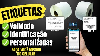 Como fazer etiqueta adesivas personalizadas do celular e Imprimir / APP GRÁTIS / Identificar produto screenshot 5