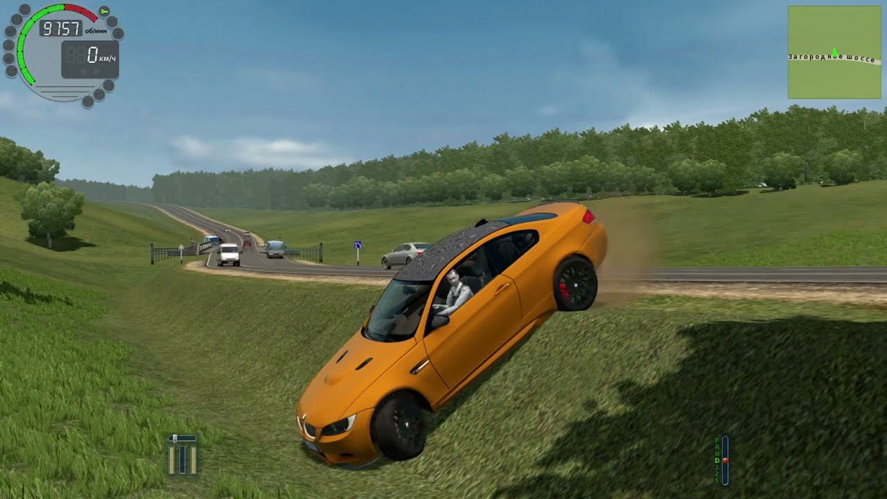 BMW M3 E92 City Car Driving: Logitech G29