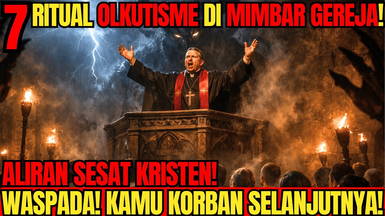 WASPADA TERTIPU❗️7 PRAKTIK OLKUTISME DI MIMBAR GEREJA SESAT YG TIDAK KAMU SADARI❗️