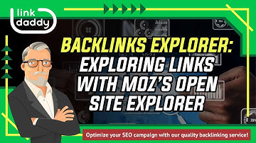 Backlinks Explorer - Exploring Links With Moz’s Open Site Explorer