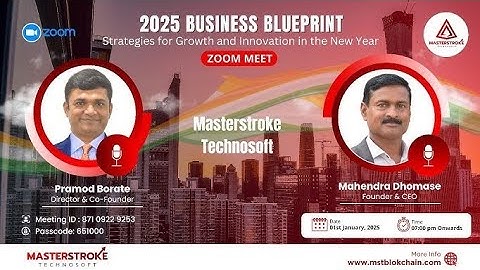 Co-Founder and Director Pramod Borate Speech in MST Blockchain