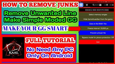 How to Remove Unwanted Lines From GameGuardian || Simple Mod GameGuardian.