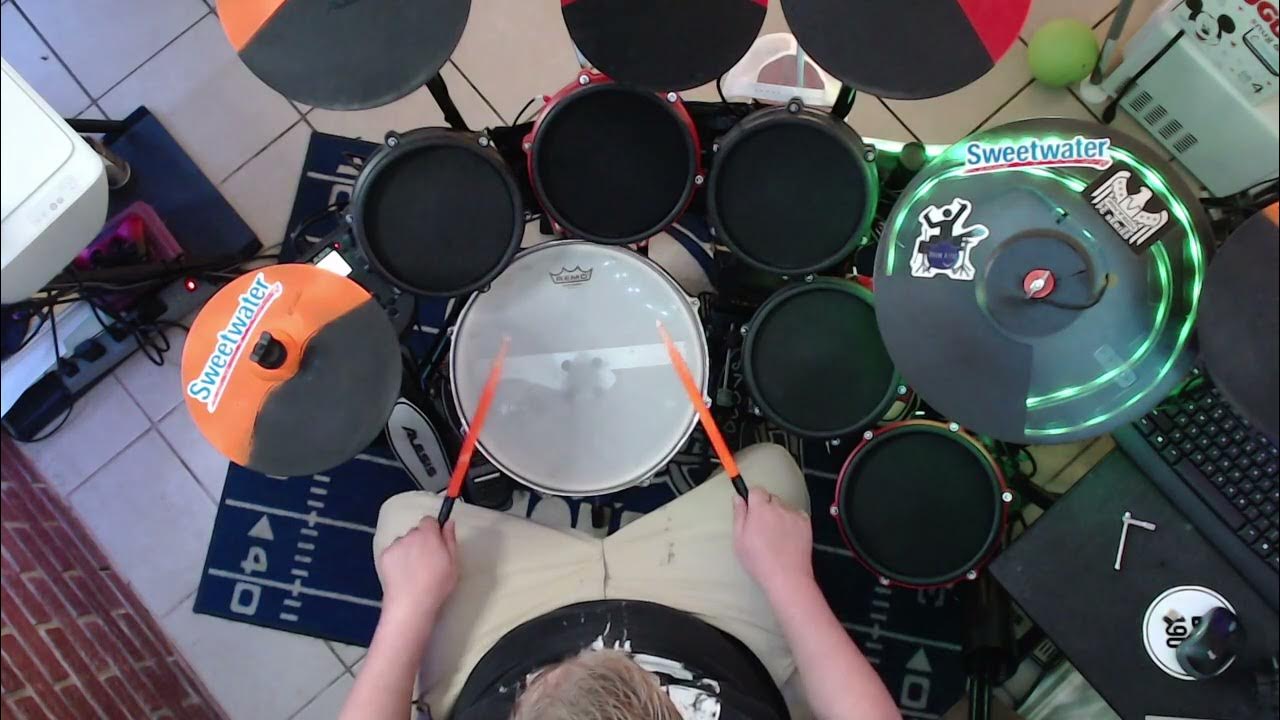 Alesis nitro snare DIY acoustic snare to electronic snare! Testing out