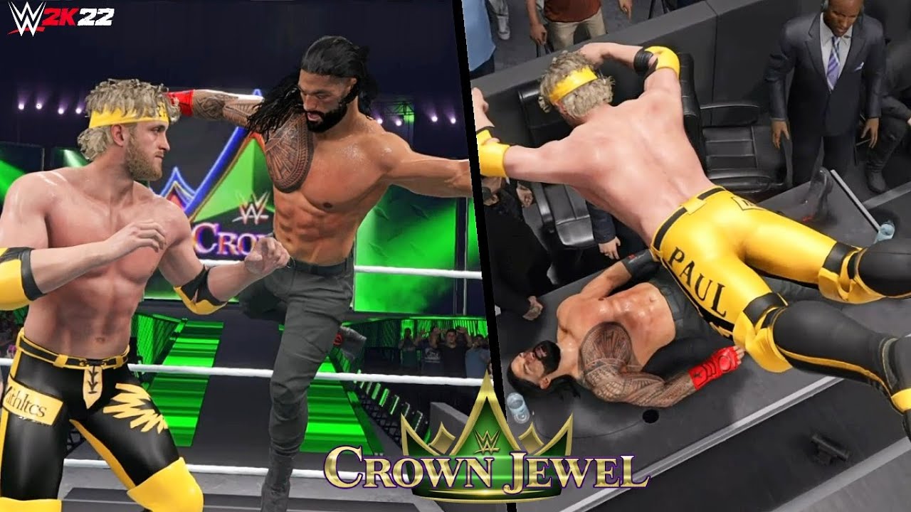 ⁣Roman Reigns vs Logan Paul | Crown Jewel 2022 Prediction Highlights WWE 2K22