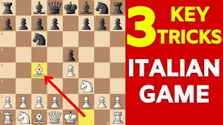 3 TRICKS to Win Easily in the Italian Game