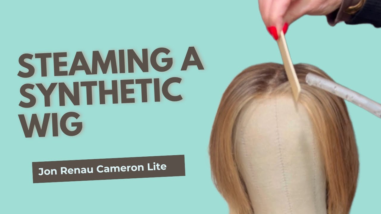A Wig Pro steams a synthetic wig into submission