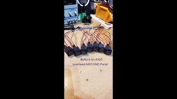 3D Printed Korry type Buttons for my A320 Cockpit Project