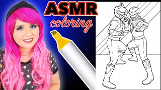 ASMR Coloring for Relaxation | Power Rangers | Calming ASMR Sounds for Stress Relief & Sleep screenshot 2