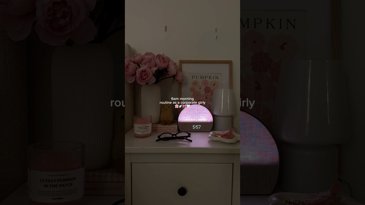 6am corporate girly mornings 🌸☁️ 