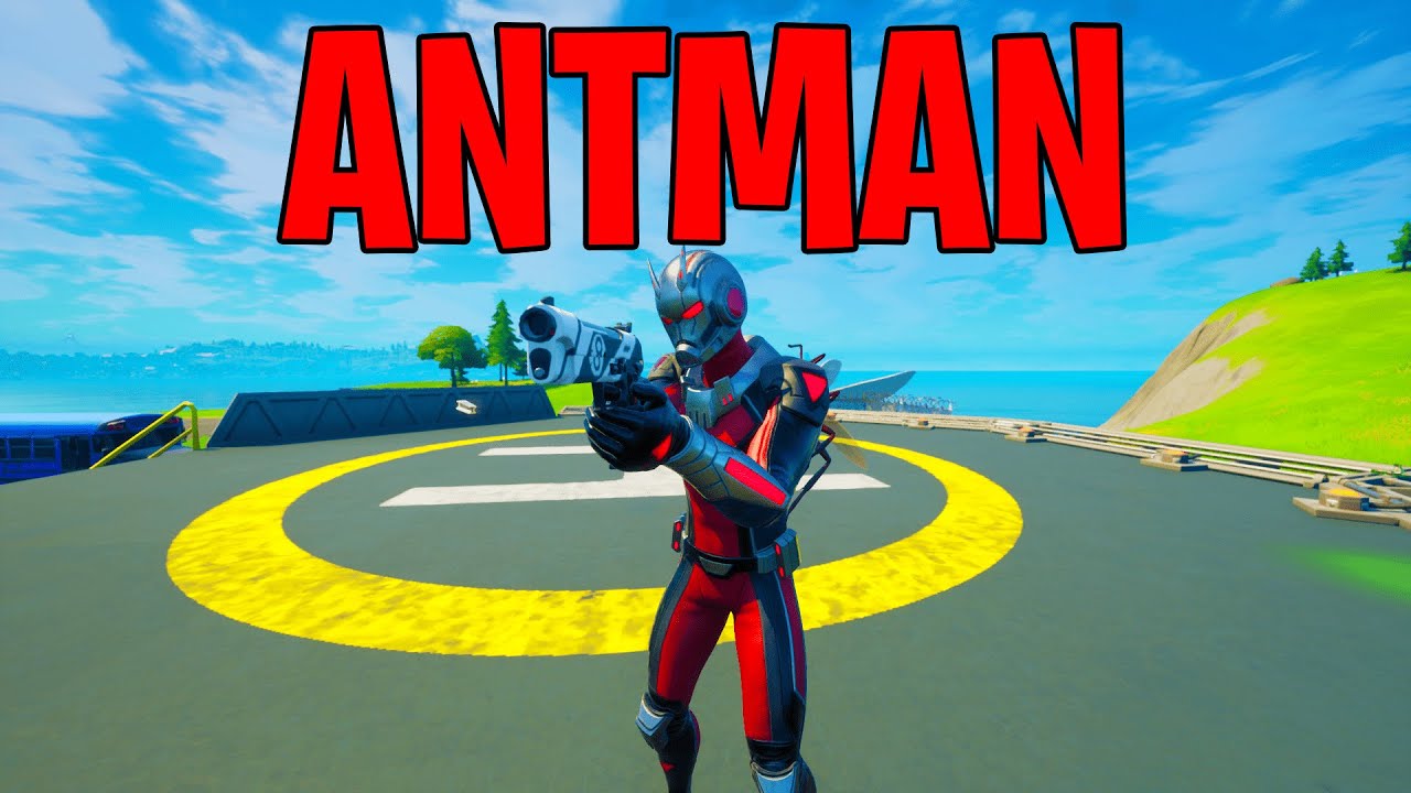 Ant-Man Skin Gameplay + Review in Fortnite (Marvel Crossover)