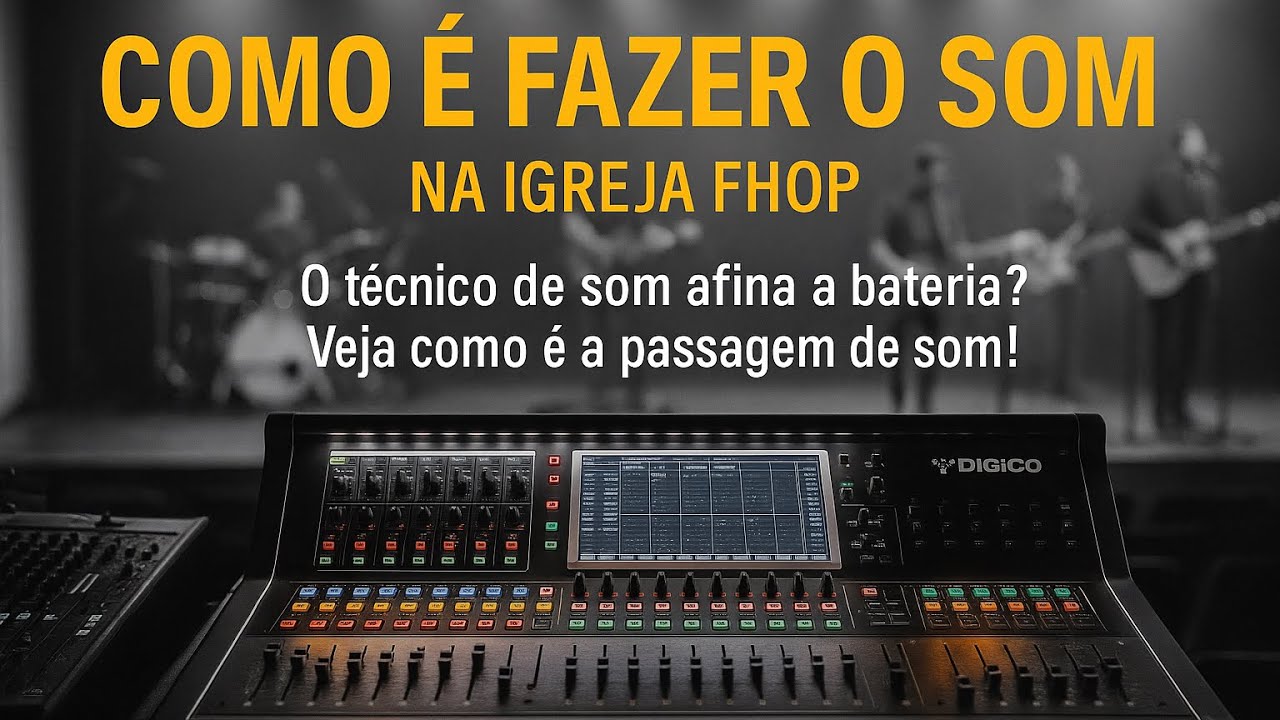 FAZENDO O SOM NA IGREJA FHOP - AFINANDO A BATERIA POR FREQUÊNCIA - DICA DE SUPORTE NINJA 
