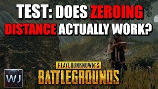 TEST: Does zeroing distance ACTUALLY work? - PLAYERUNKNOWN's BATTLEGROUNDS (PUBG) screenshot 2