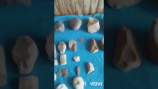 Indian artifacts Another beveled point,micro blades,hammer stones