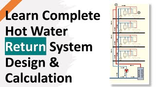 Learn Complete Hot Water Return System Design & Calculation || Plumbing Drainage Design