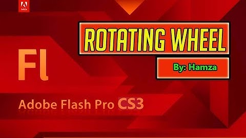 Spinning (rotating) wheel in Flash CS3