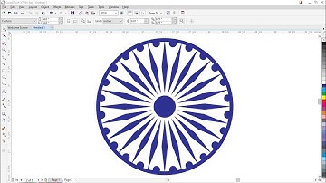 CorelDRAW में Ashok Chakra कैसे बनाएं | Ashok Chakra Design in CorelDRAW Step by Step