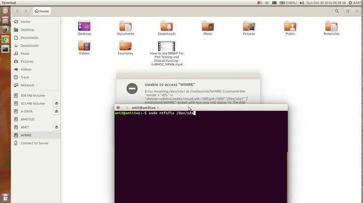 how to fix NTFS Partition  Mount Problem in Ubuntu Dual Boot Windows 8 and 10