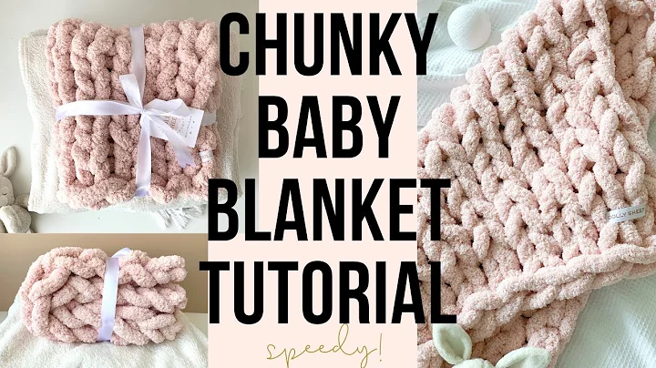 Cozy Handmade Chunky Knit Baby Blanket - No Needles Required!