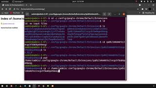 Ubuntu Chrome extension location Linux