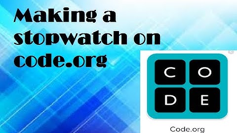 Setting a stopwatch on code.org.