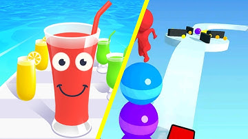 🟢 🟡 Juice Run Vs Stack Rider |Gameplay Android ios | Android Gameplay Video | NO. 44