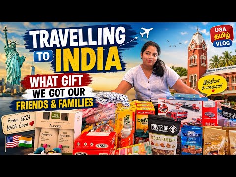 ✈️INDIA-கு போரப்போ என்னலாம் வங்கிட்டு போனேன்⁉️| USA TAMIL VLOG | USA to INDIA Shopping Vlog