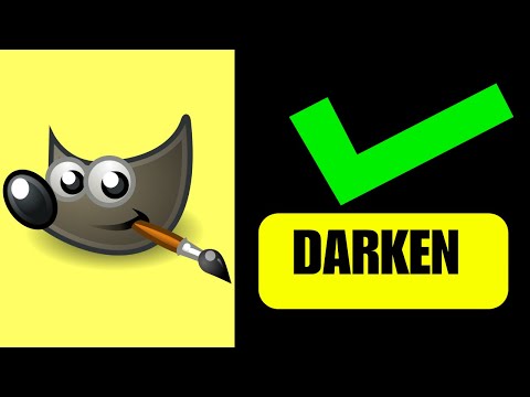 How To DARKEN Image In GIMP 2024 