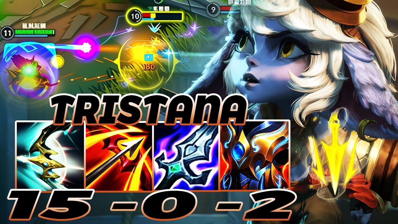 WILD RIFT TRISTANA ADC GAMEPLAY | 15 -0 -2 MVP | TRISTANA BUILD RUNES ...