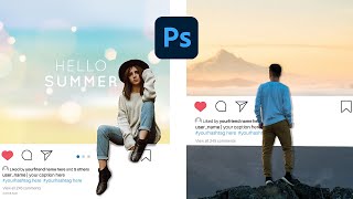 How to Create 3D Instagram Photo Frame | Photoshop Bangla Tutorial screenshot 4