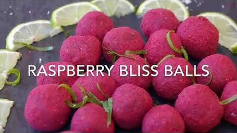 Raspberry bliss balls