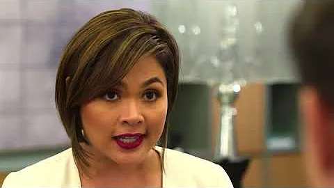Teresa makes a way to dump the case she is holding...