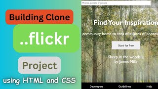 Building a Flickr Clone Using HTML and CSS || CodeWithFurqan
