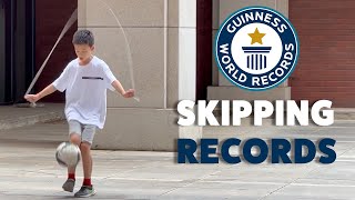 Kids broke WORLD RECORDS by skipping! | Guinness World Records