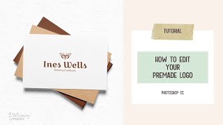 How to edit premade logo templates for Photoshop - New premade logo templates available in the shop!