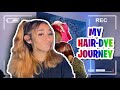 GOING THROUGH MY ENTIRE HAIR DYE JOURNEY (INSANE)