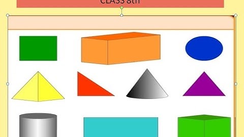 Visualizing solid shapes CLASS VIII
