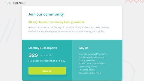 Single price grid component - Frontend Mentor Challenge