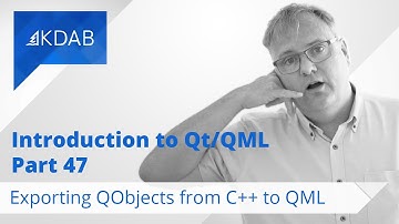 Introduction to Qt/QML (Part 47) - Exporting QObjects from C++ to QML