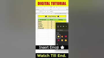 Get 5 Stars in Excel: How to Create a Professional Star Rating System | Digital Tutorial 😍😍😍