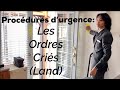 Procédures d&#39;urgence: Les Ordres Criés (Land) | Home Version