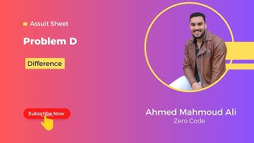 ICPC Assuit sheet | sheet 1 | problem D