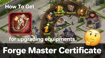 Evony | How to get Forge Master Certificate | t1 trap