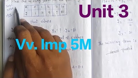 Degree 3rd year 6th semester Numerical Analysis unit 3 important problems
