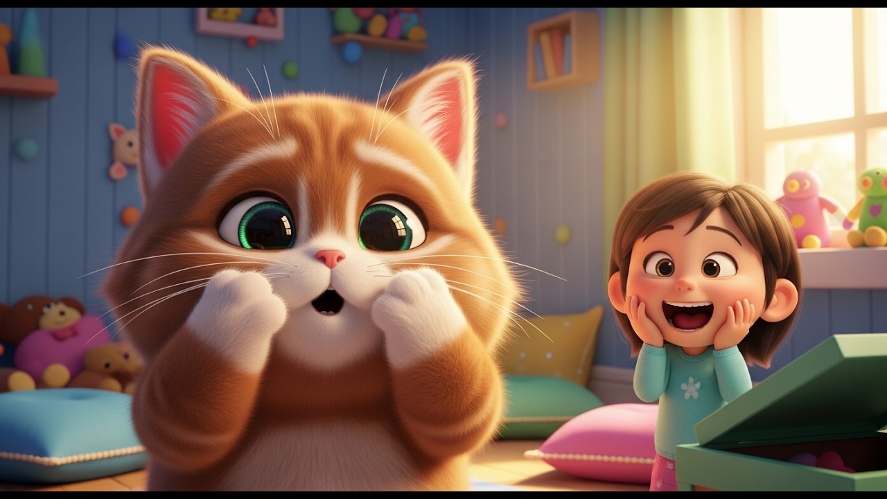 Peekaboo Challenge with Mia’s Kitten – Funny, Amazing & Shocked! | Cute Pet Story Song for Kids