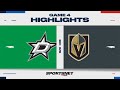 Nhl game 4 highlights  stars vs golden knights  april 29 2024