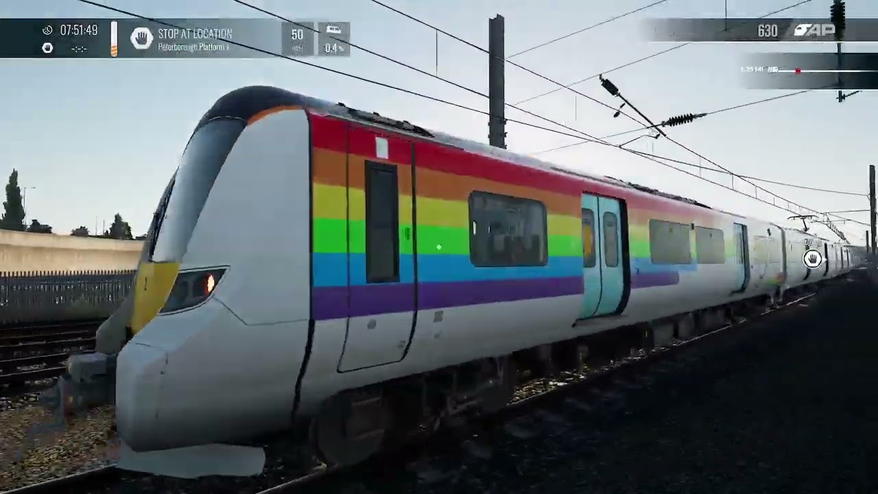 Train Sim World 4 Class 700 Pride livery Peterborough Sidings run - 14th October 2023