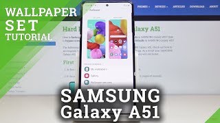 How To Change Wallpaper On Samsung Galaxy A51 Simple Explanation Youtube